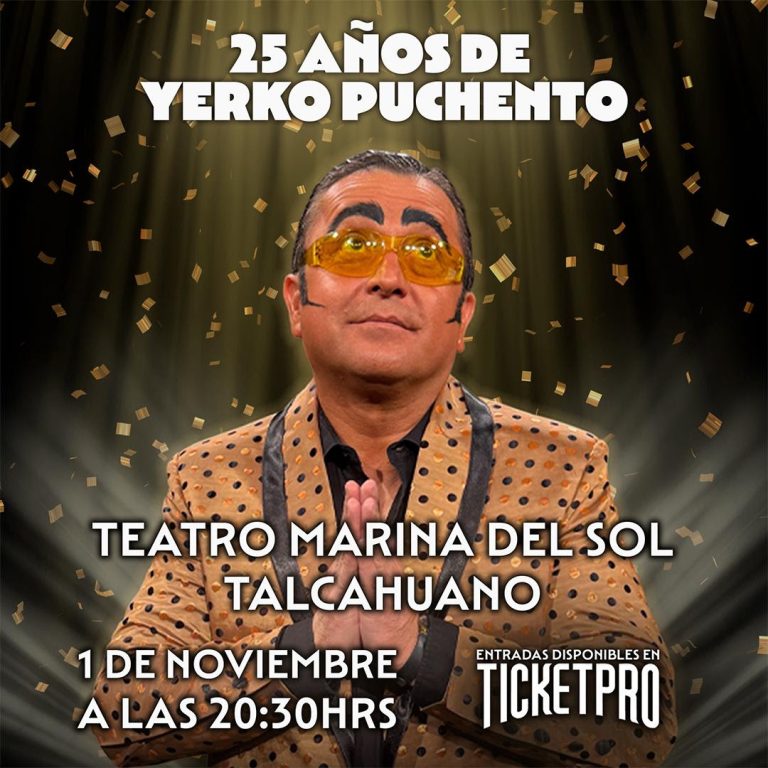 Yerko Puchento celebra 25 años de trayectoria con un show imperdible